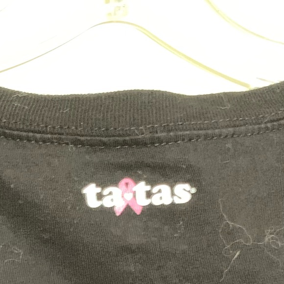 Save The Ta Tas Graphic Tee Sz 1X - Picture 6 of 7
